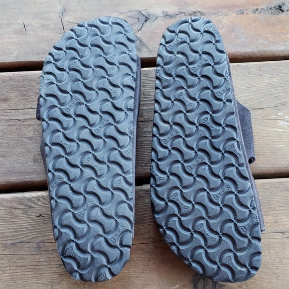 BIRKENSTOCK Grey Suede Leather Arizona Sandals 41 - Picture 7 of 16